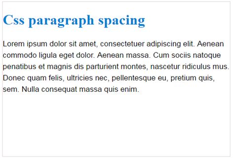 css space|css space between paragraphs.